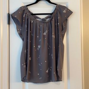 LC floral blouse